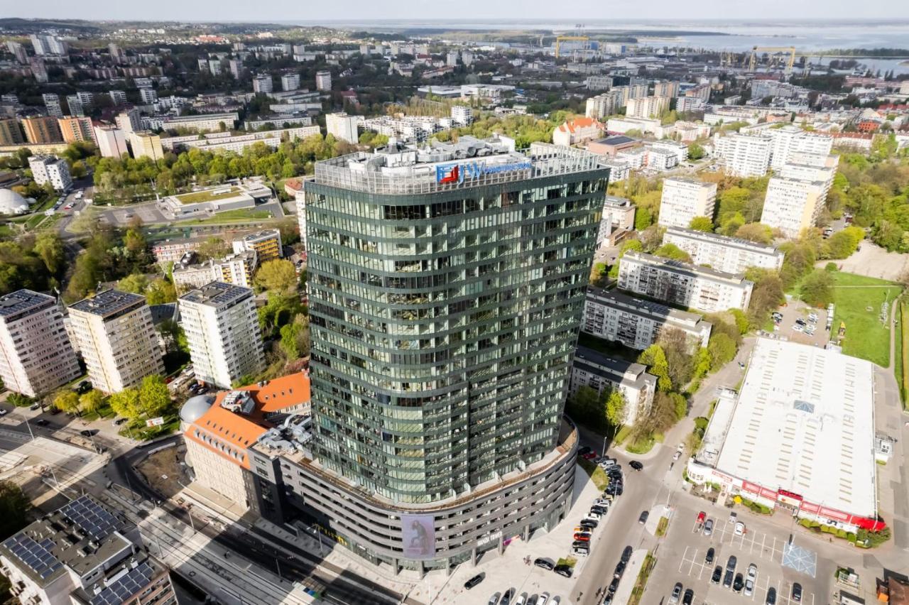 Hanza Tower Gold Szczecin Buitenkant foto